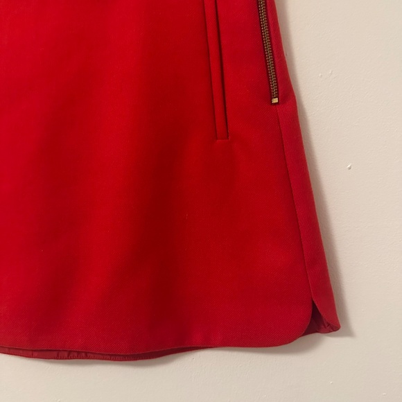 J. Crew Wool Red Mini Skirt with Pockets | Size 6 - Picture 3 of 10